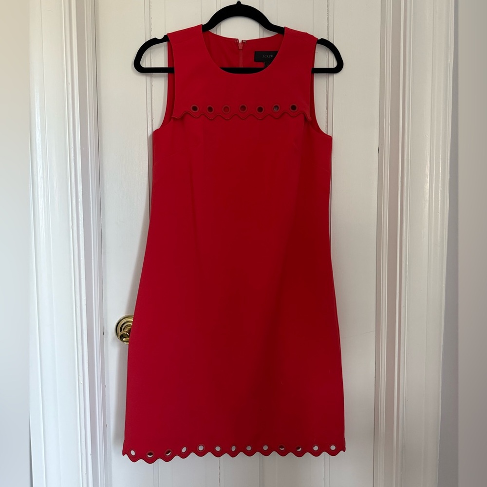 Red J. Crew mini dress. NWT